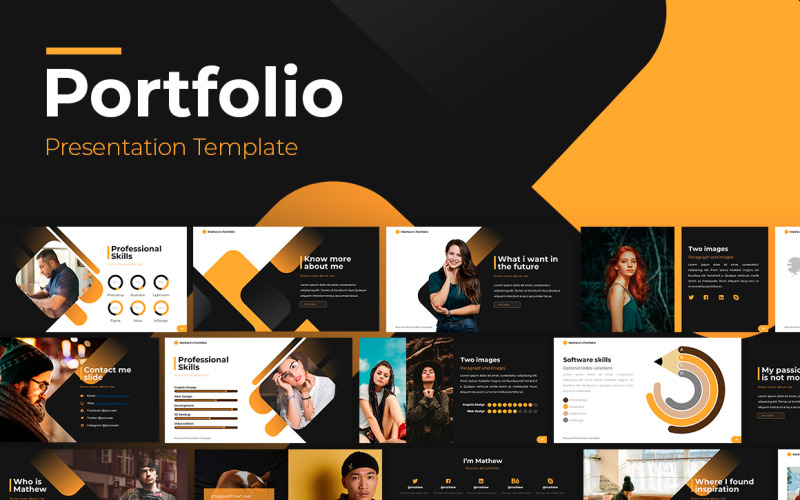 Portfolio-Präsentation Google Slides