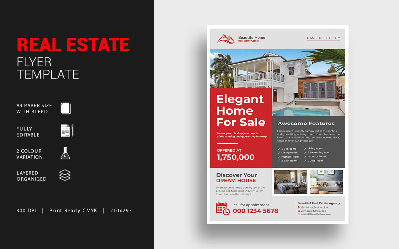 Download Фирменный стиль "Real Estate Flyer - Corporate Identity Template" / Real Estate Flyer - Corporate Identity Template - Фирменный стиль на тему графика advertisement,flyer,marketing,mortgage,negotiator,poster,property,property flyer,real estate,realtor,realtor flyer,renovation flyer,residential,sale,real estate flyer,agent,broker,commercial,