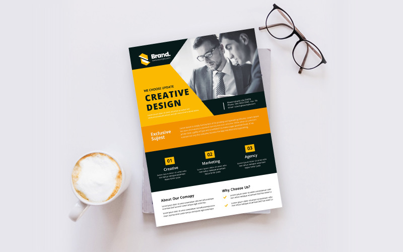 Download Фирменный стиль "Simple Business flyer - Corporate Identity Template" / Simple Business flyer - Corporate Identity Template - Фирменный стиль на тему графика template,flyer,business,modern,poster,corporate,design,a4,creative,simple,company,print,style,concept,element,sales,icon,idea,elegant,stylish