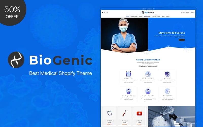 BioGenic | Medical | Health Care Shopify Theme
