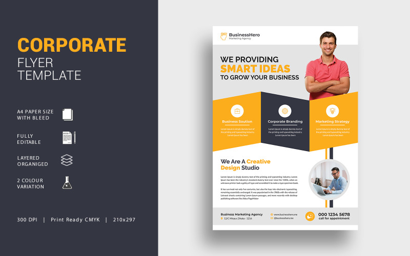 Download Фирменный стиль "Flyer - Corporate Identity Template" / Flyer - Corporate Identity Template - Фирменный стиль на тему графика advertisement,agency,business,business flyer,company,corporate,corporate flyer,creative,flyer,handout,leaflet,magazine,marketing,modern,newspaper,poster,professional,promotion,service,templat