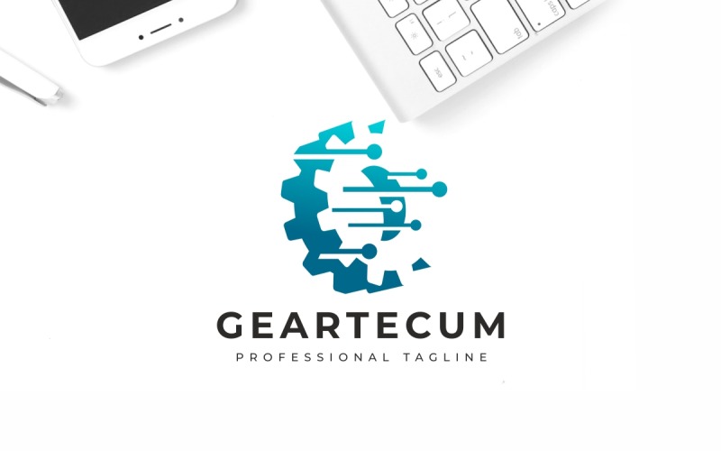 Download Шаблон логотипа "Gear Tech Logo Template" / Gear Tech Logo Template - Шаблон логотипа на тему графика app,blog,car,clock,data,freelance,gear,hour,information,it,market,marketing,marketplace,media,security,service,setting,shield,shop,software