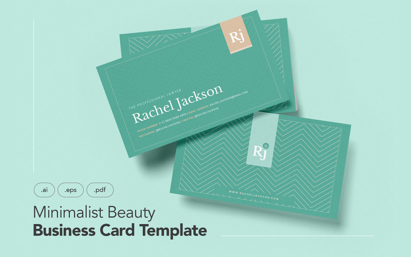 Professional and Minimalist Business Card V.26 - Corporate Identity Template