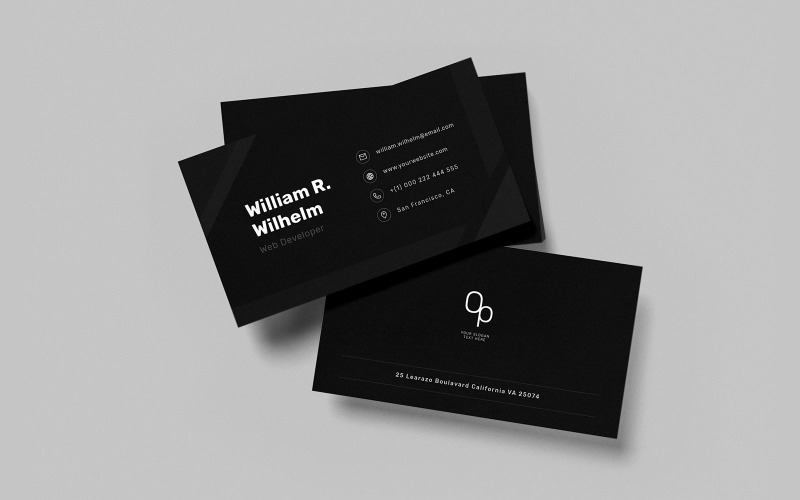 Download Фирменный стиль "Professional business card v58 - Corporate Identity Template" / Professional business card v58 - Corporate Identity Template - Фирменный стиль на тему графика professional,business,card,minimalist,modern,personal,corporate,company,profile,print,template,identity,clean,beauty