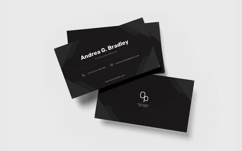 Professional business card v63 - Corporate Identity Template