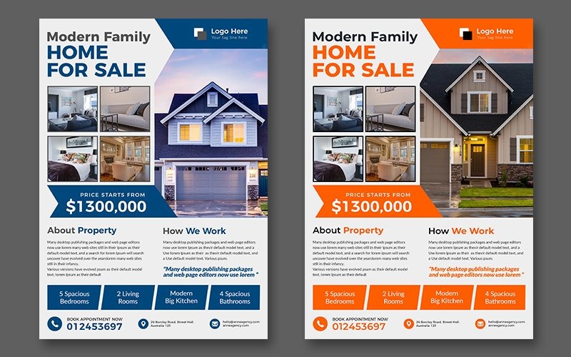 Download Фирменный стиль "Real Estate Flyer - Corporate Identity Template" / Real Estate Flyer - Corporate Identity Template - Фирменный стиль на тему графика advertisement,advertising,agency,agent,broker,commercial,flyer,home,house,leaflet,lease,loan,magazine,marketing,mortgage,negotiator,newspaper,open,poster,professional