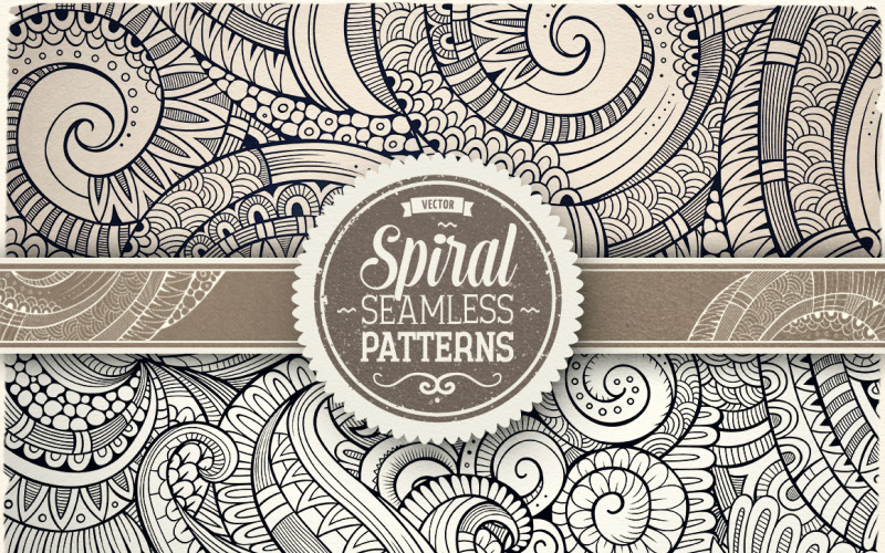 Spiral nahtloses Muster