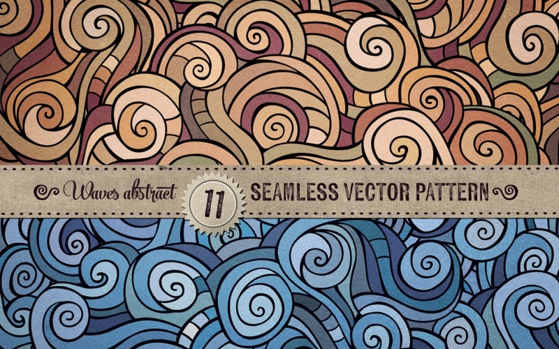 Волны бесшовный образец