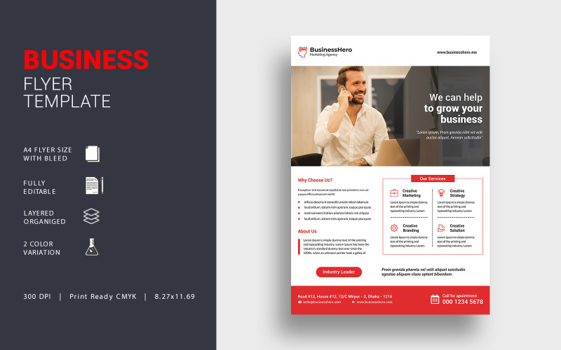 Download Фирменный стиль "Business Flyer - Corporate Identity Template" / Business Flyer - Corporate Identity Template - Фирменный стиль на тему графика advertisement,agency,best,business,business flyer,company,corporate,corporate flyer,flyer,leaflet,magazine,marketing,modern,newspaper,poster,professional,promotion,prospectus,service,template