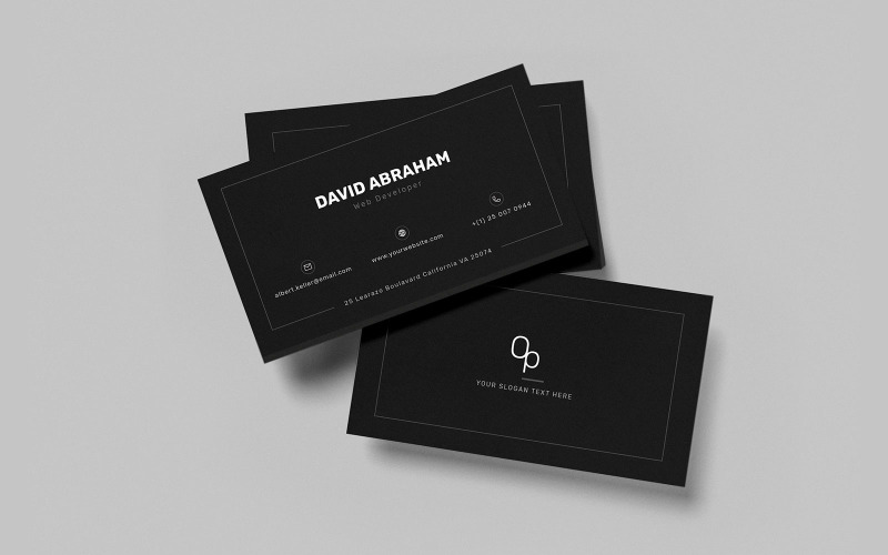 Download Фирменный стиль "Professional business card v55 - Corporate Identity Template" / Professional business card v55 - Corporate Identity Template - Фирменный стиль на тему графика professional,business,card,minimalist,modern,personal,corporate,company,profile,print,template,identity,clean,beauty