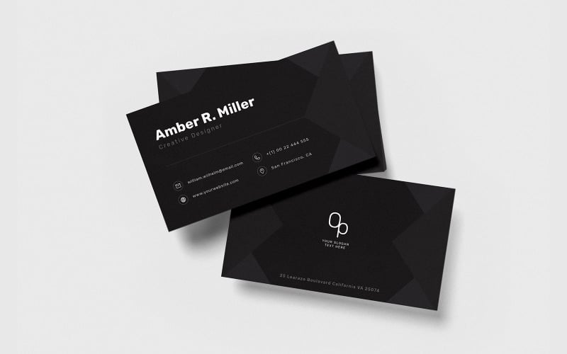 Professional business card v60 Corporate Identity Template