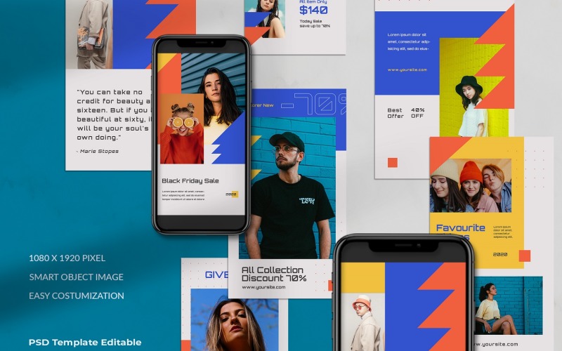 Download Шаблон для соцсетей "Arnold - Instagram Stories Template for Social Media" / Arnold - Instagram Stories Template for Social Media - Шаблон для соцсетей на тему графика creative,instagram,stories,instastory,fashion,hypebeast,stylish,lifestyle,sneakers,streetwear,minimal,whitespace,modern,clean,elegant