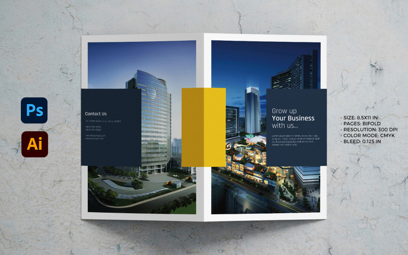 Бізнес-брошура - шаблон фірмового стилю