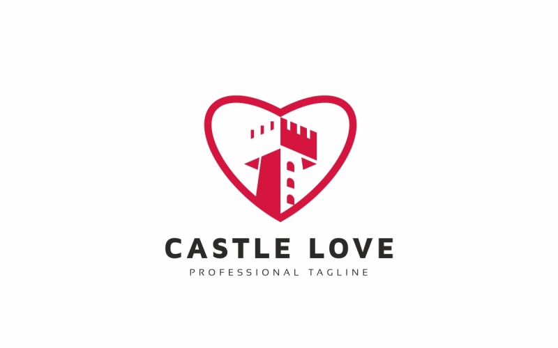 Download Шаблон логотипа "Castle Love Logo Template" / Castle Love Logo Template - Шаблон логотипа на тему графика brand,branding,castle,corporate,creative,design,heart,identity,king,kingdom,logo,logotype,love,lovely,market,queen,real,real estate,shop,store
