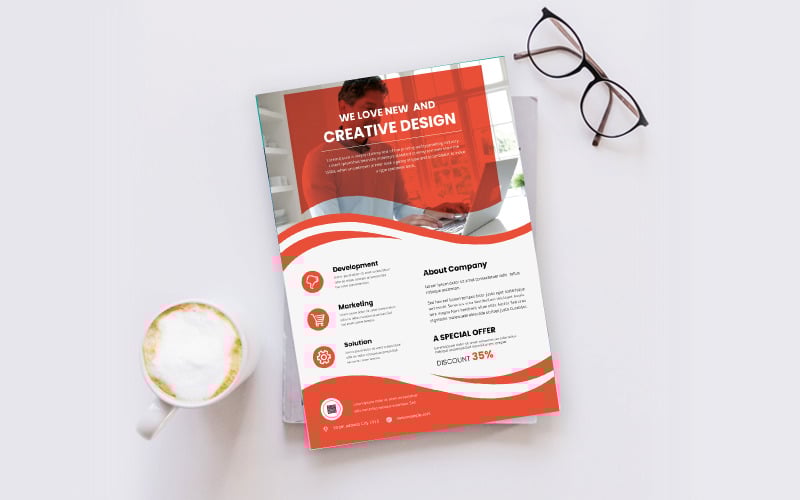 Download Фирменный стиль "Creative Flyer - Corporate Identity Template" / Creative Flyer - Corporate Identity Template - Фирменный стиль на тему графика template,flyer,business,modern,poster,corporate,design,a4,creative,simple,company,print,style,concept,element,sales,icon,idea,elegant,stylish