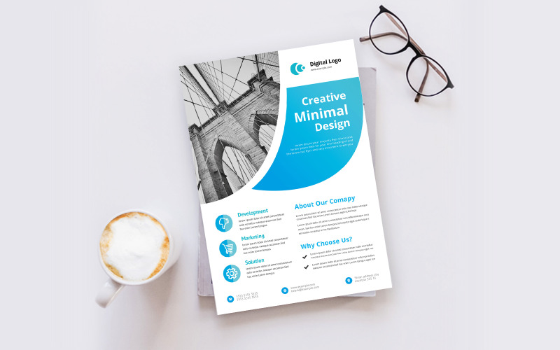 Download Фирменный стиль "Digital Flyer - Corporate Identity Template" / Digital Flyer - Corporate Identity Template - Фирменный стиль на тему графика template,flyer,business,modern,poster,corporate,design,a4,creative,simple,company,print,style,concept,element,sales,icon,idea,elegant,stylish