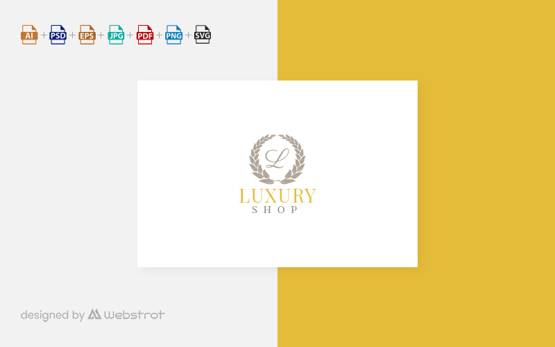 Luxe winkel Logo sjabloon