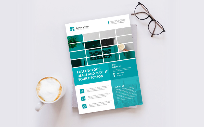 Download Фирменный стиль "Minimal Flyer - Corporate Identity Template" / Minimal Flyer - Corporate Identity Template - Фирменный стиль на тему графика template,flyer,business,modern,poster,corporate,design,a4,creative,simple,company,print,style,concept,element,sales,icon,idea,elegant,stylish