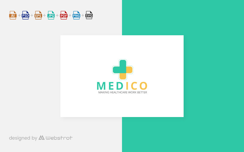 Modello di Logo dell'ospedale medico