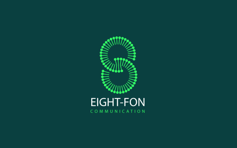 Number eight Logo Template