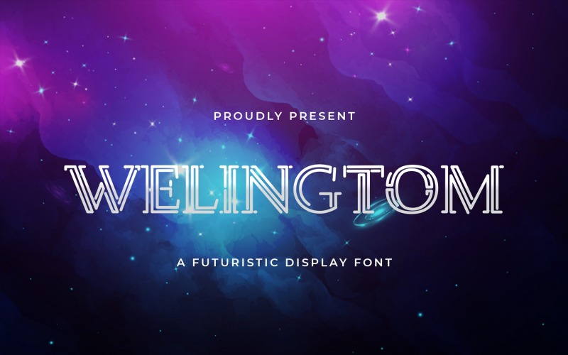 Welingtom - футуристичний дисплейний шрифт