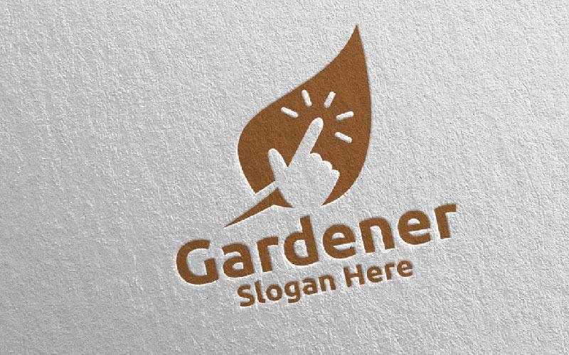 Cliquez sur le modèle de logo Botanical Gardener 30