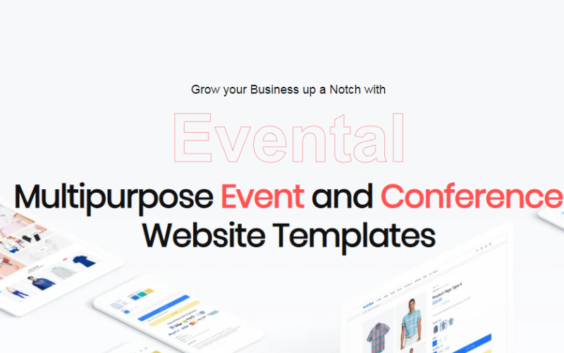 Evental - Etkinlik ve Konferans Web Sitesi Açılış Sayfası Şablonu
