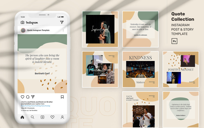 Preventivo raccolta Instagram PSD modello per i social media