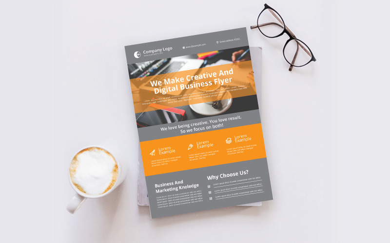 Download Фирменный стиль "Business Flyer - Corporate Identity Template" / Business Flyer - Corporate Identity Template - Фирменный стиль на тему графика template,flyer,business,modern,poster,corporate,design,a4,creative,simple,company,print,style,concept,element,sales,icon,idea,elegant,stylish