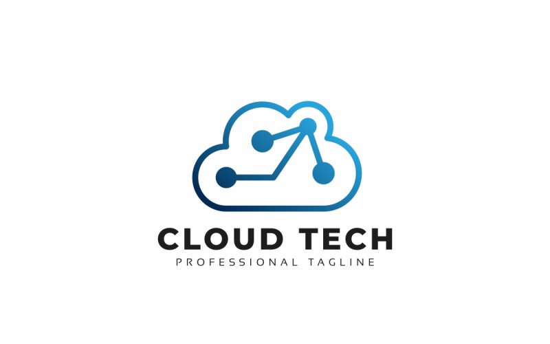Download Шаблон логотипа "Cloud Tech Logo Template" / Cloud Tech Logo Template - Шаблон логотипа на тему графика app,blue,circuit,cloud,cloud computing,code,coding,compound,computer,computing,connect,connecting,connection,creative,data,electron,electronic,internet,it,mobile