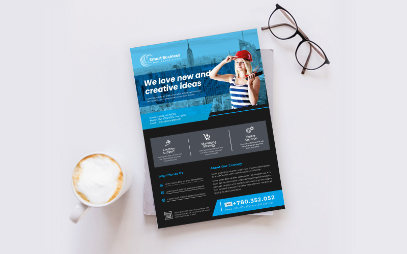 Download Фирменный стиль "Minimal Flyer - Corporate Identity Template" / Minimal Flyer - Corporate Identity Template - Фирменный стиль на тему графика template,flyer,business,modern,poster,corporate,design,a4,creative,simple,company,print,style,concept,element,sales,icon,idea,elegant,stylish