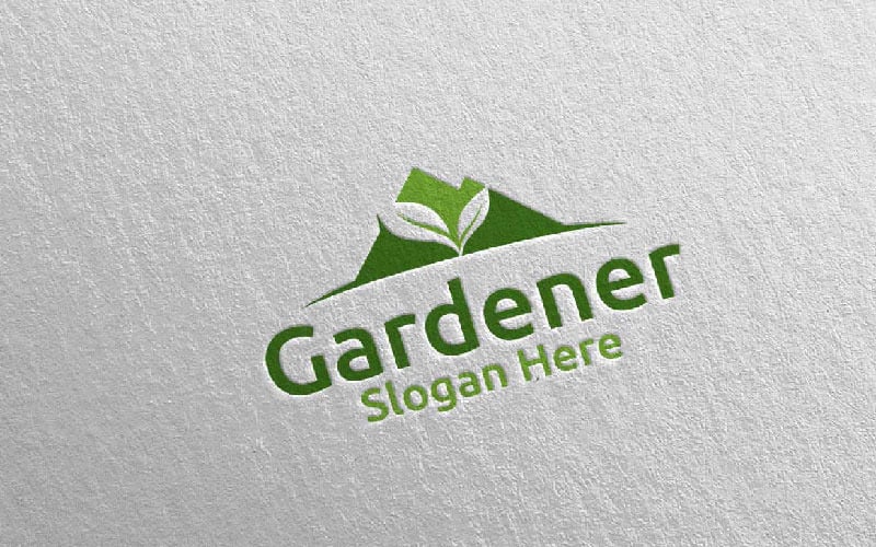 Mountain Botanical Gardener 50 Logo Template