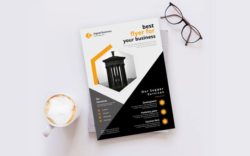 Download Фирменный стиль "Simple Business Flyer - Corporate Identity Template" / Simple Business Flyer - Corporate Identity Template - Фирменный стиль на тему графика template,flyer,business,modern,poster,corporate,design,a4,creative,simple,company,print,style,concept,element,sales,icon,idea,elegant,stylish