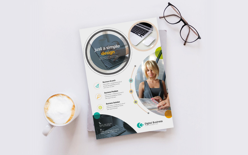 Download Фирменный стиль "Simple Flyer - Corporate Identity Template" / Simple Flyer - Corporate Identity Template - Фирменный стиль на тему графика template,flyer,business,modern,poster,corporate,design,a4,creative,simple,company,print,style,concept,element,sales,icon,idea,elegant,stylish