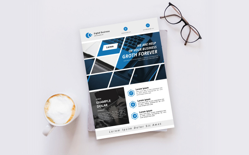 Download Фирменный стиль "Stylist Flyer - Corporate Identity Template" / Stylist Flyer - Corporate Identity Template - Фирменный стиль на тему графика template,flyer,business,modern,poster,corporate,design,a4,creative,simple,company,print,style,concept,element,sales,icon,idea,elegant,stylish