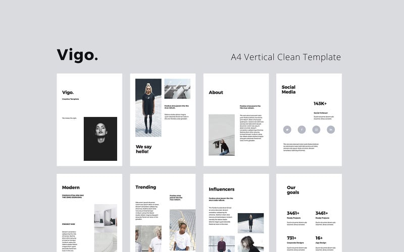 COSA - A4 Vertical Template Google Slides