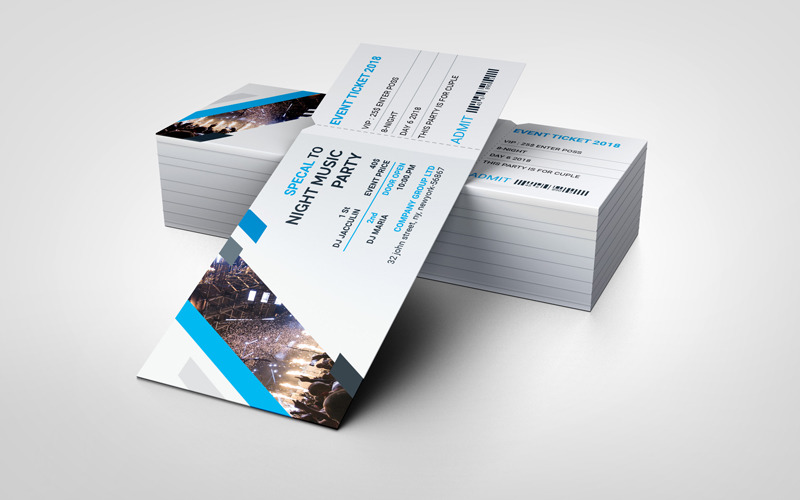 Download Фирменный стиль "02 Event Ticket - Corporate Identity Template" / 02 Event Ticket - Corporate Identity Template - Фирменный стиль на тему графика carnival,club,concert,concert tickets,conference,contemporary,editable,entrance,even ticket,event,event tickets,modern,movie,movie night,music,nightclub,party,party ticket,pattern,pretty