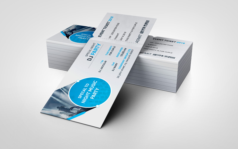 Download Фирменный стиль "06 Event Ticket - Corporate Identity Template" / 06 Event Ticket - Corporate Identity Template - Фирменный стиль на тему графика carnival,club,concert,concert tickets,conference,contemporary,editable,entrance,even ticket,event,event tickets,modern,movie,movie night,music,nightclub,party,party ticket,pattern,pretty