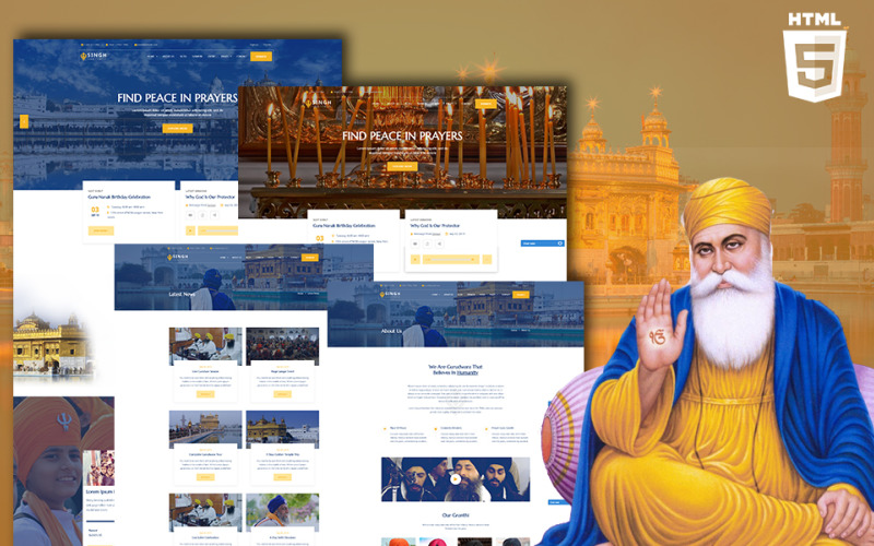 Singh - Sikh HTML szablon strony internetowej