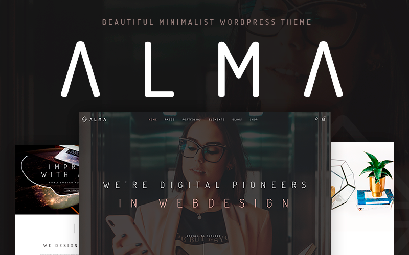 Alma - Мінімалістична тема WordPress