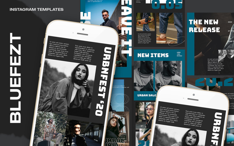 Download Шаблон для соцсетей "Bluefezt Instagram Templates1111111 for Social Media" / Bluefezt Instagram Templates1111111 for Social Media - Шаблон для соцсетей на тему графика art,azruca,background,black,design,element,fashion,font,future,graphic,grunge,hype,hypebeast,instagram,instagram feed,instagram stories,line,linespace,lookbook,music