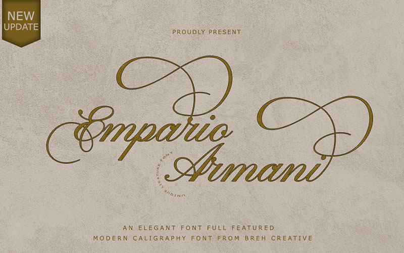 Download Шрифт "Empario Armani Font" / Empario Armani Font - Шрифт на тему графика font script,font modern,modern calligraphy,lettering,modern lettering,card font