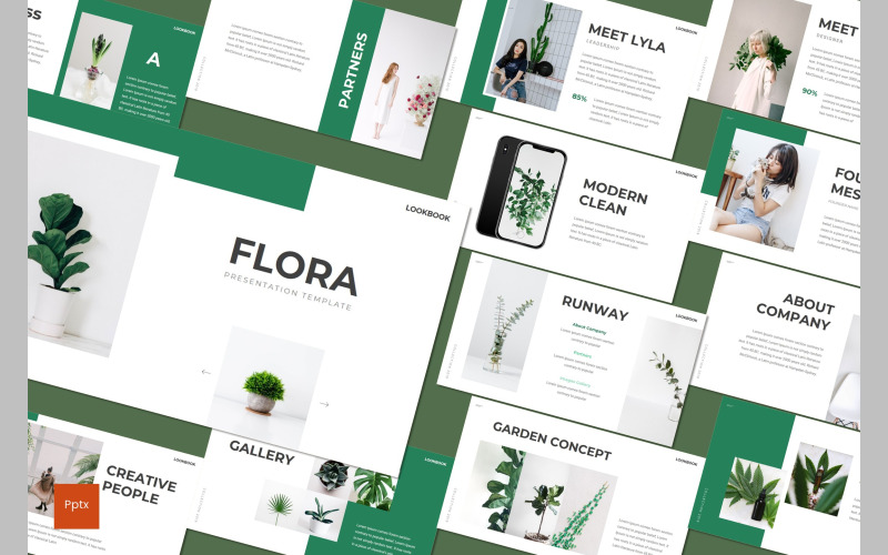 Flora PowerPoint template