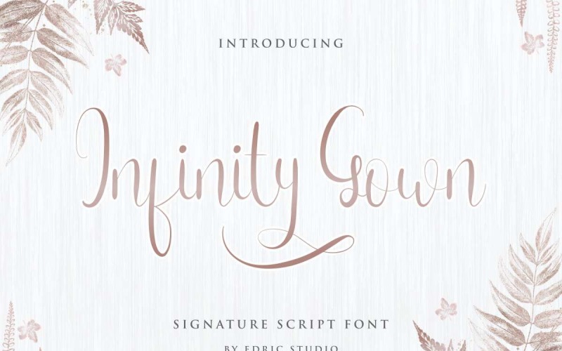 Download Шрифт "Infinity Gown Font" / Infinity Gown Font - Шрифт на тему графика beautiful,bold,brochure,brush,calligraphy,card,classic,clean,elegant,fashion,flyer,font,handwriting,invitation,lettering,light,logo,modern,natural,photography