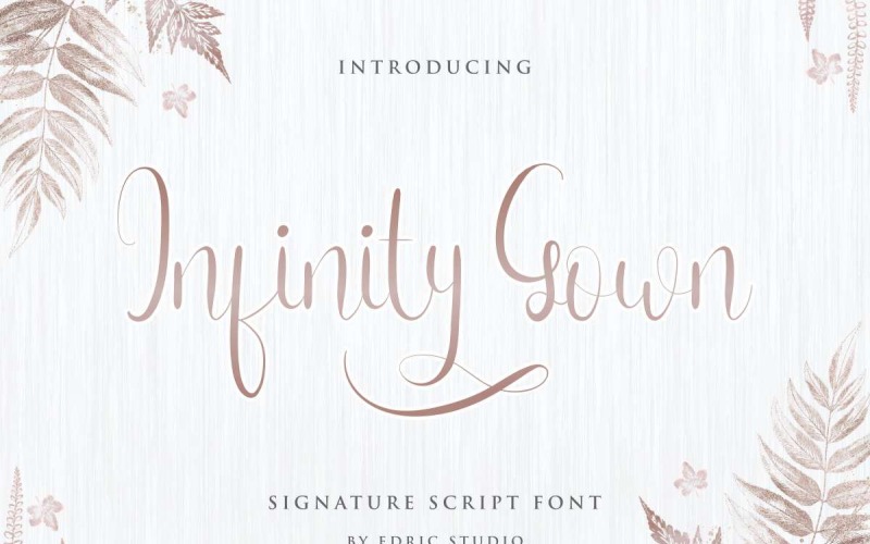 Infinity Gown typsnitt