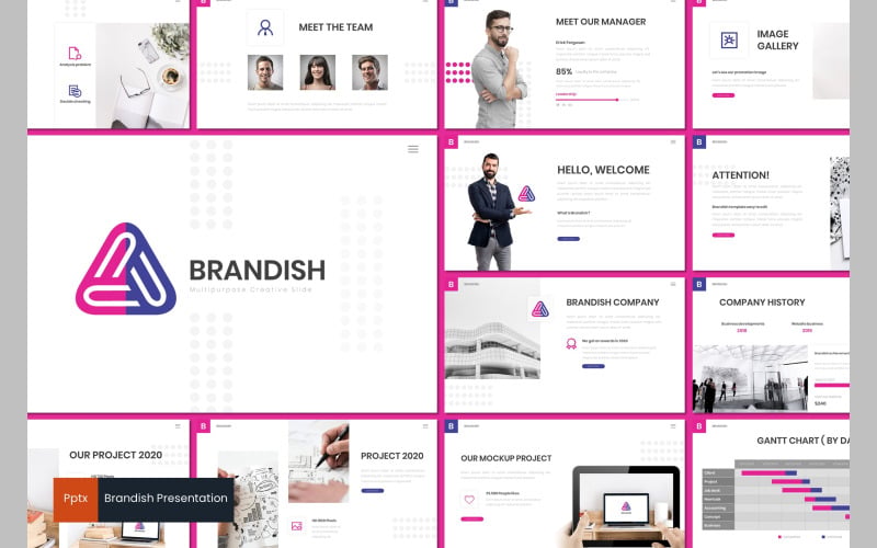 Modèle PowerPoint de marque
