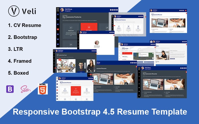 vCard Landing Page Template