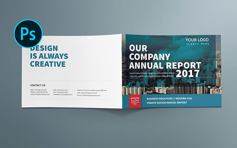 A5 Unternehmensjahresbericht Broschüre - Corporate Identity Template