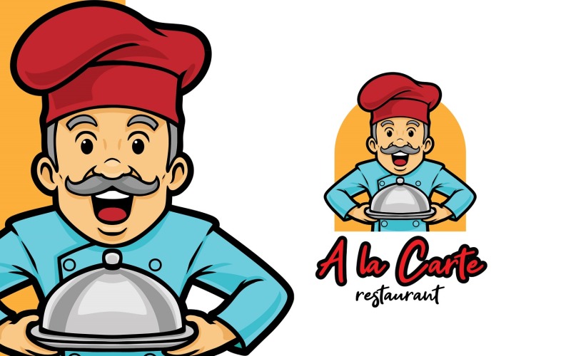 Chef A la Carte Logo Vorlage