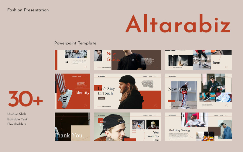 Шаблон PowerPoint для презентації Altarabiz